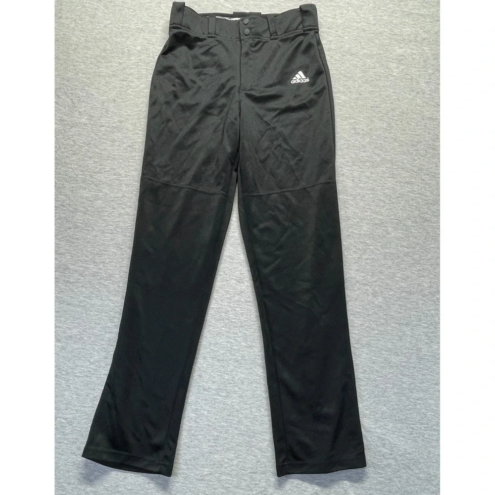Adidas Aeroready Baseball Pants Mens Small Black Moisture Wicking Straight Leg